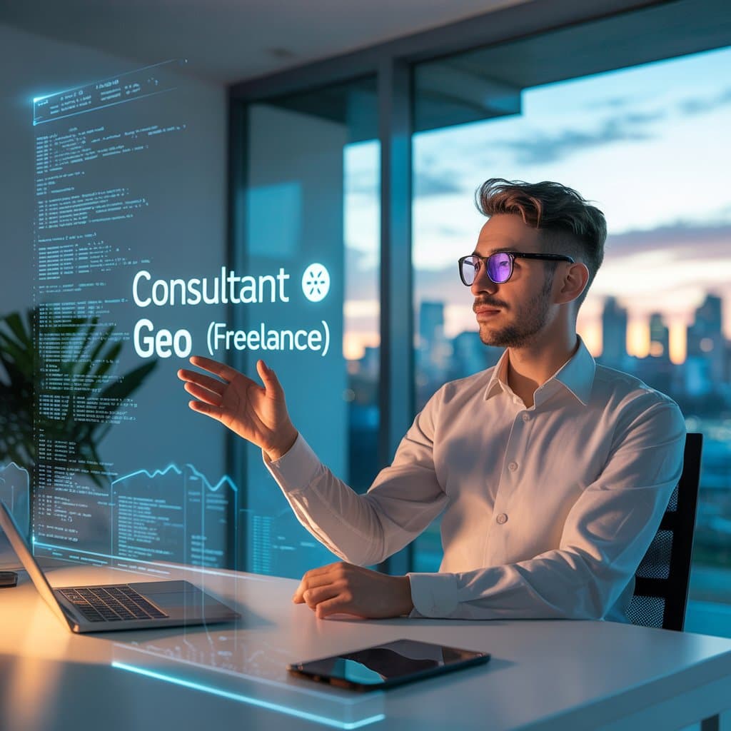 consutlant GEO qui travaille