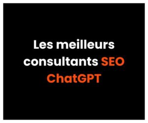 Les meilleurs consultants SEO ChatGPT