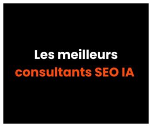Les meilleurs consultants SEO IA