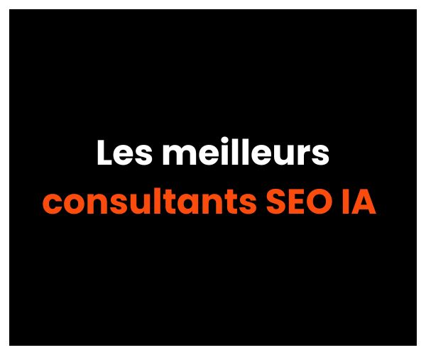 Les meilleurs consultants SEO IA